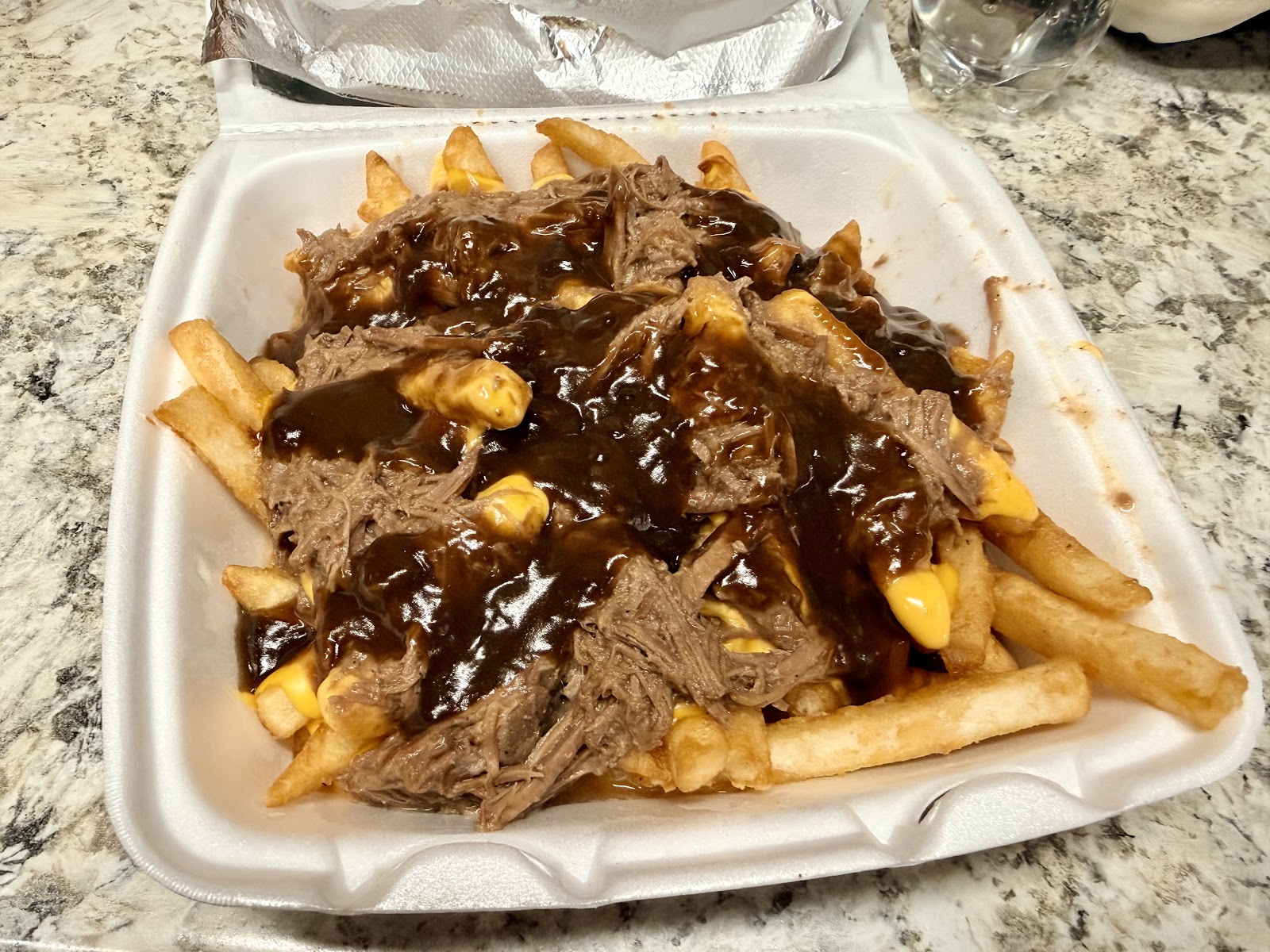 Debris fries at NOLA Poboys, Bourbon Street New Orleans