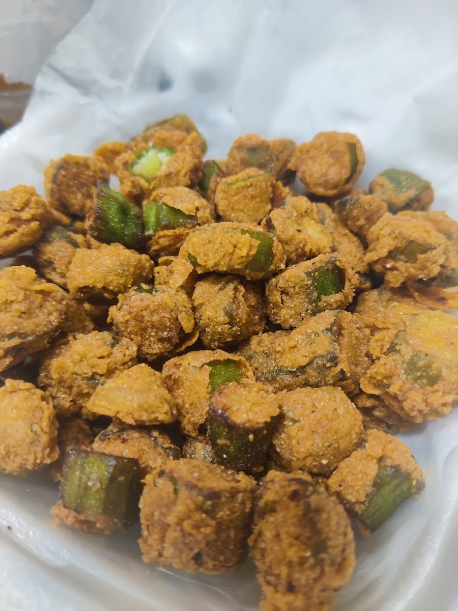 Fried okra at NOLA Poboys, Bourbon Street New Orleans