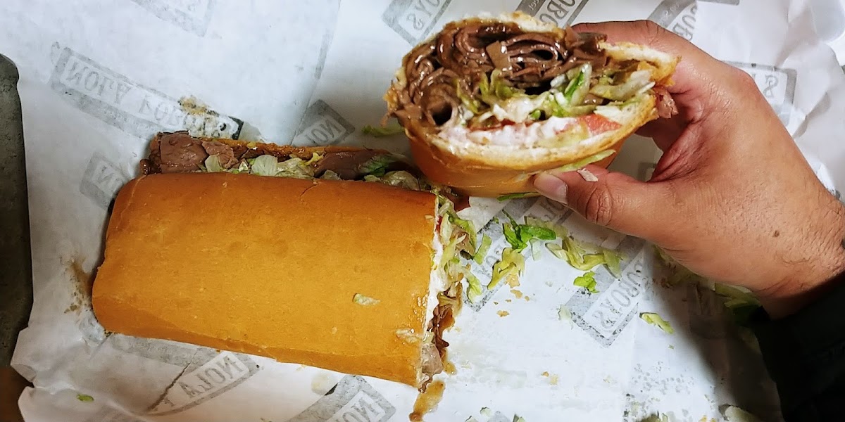 Roast beef at NOLA Poboys, Bourbon Street New Orleans