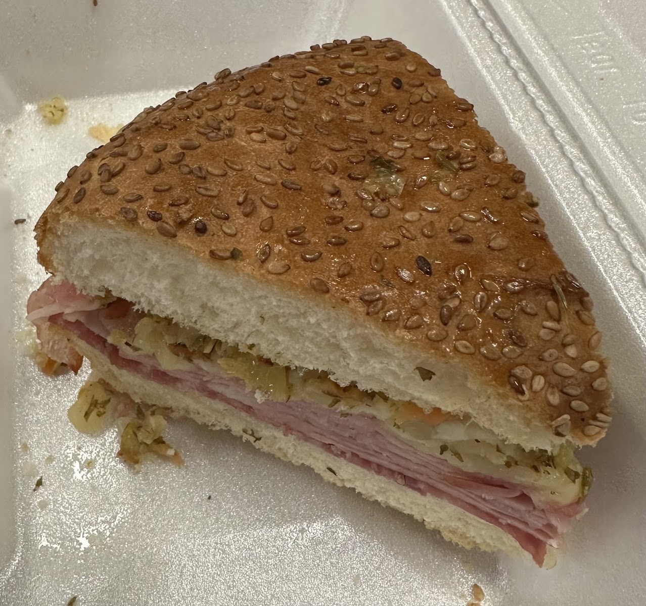 Muffuletta at NOLA Poboys, Bourbon Street New Orleans