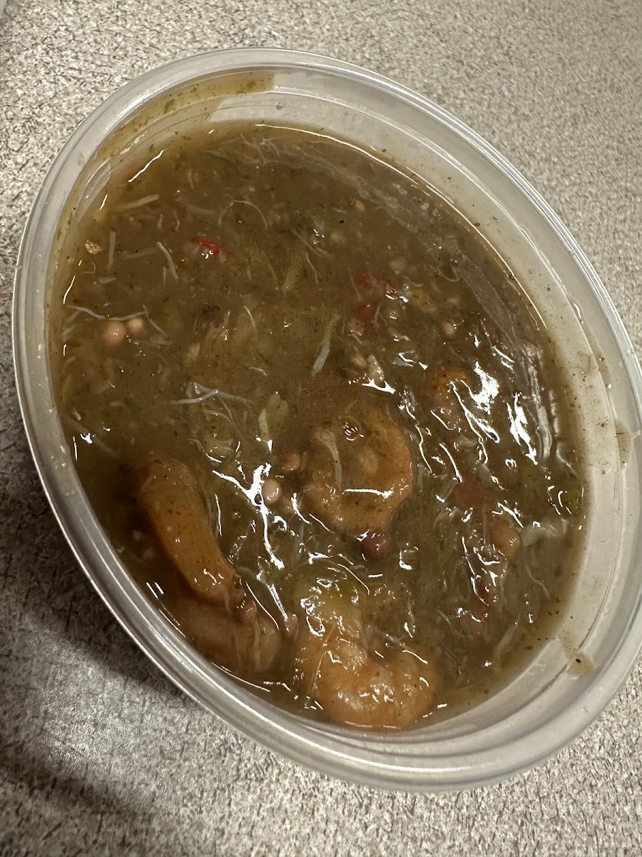 Seafood gumbo at NOLA Poboys, Bourbon Street New Orleans