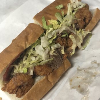 Surf and turf poboy at NOLA Poboys, Bourbon Street New Orleans